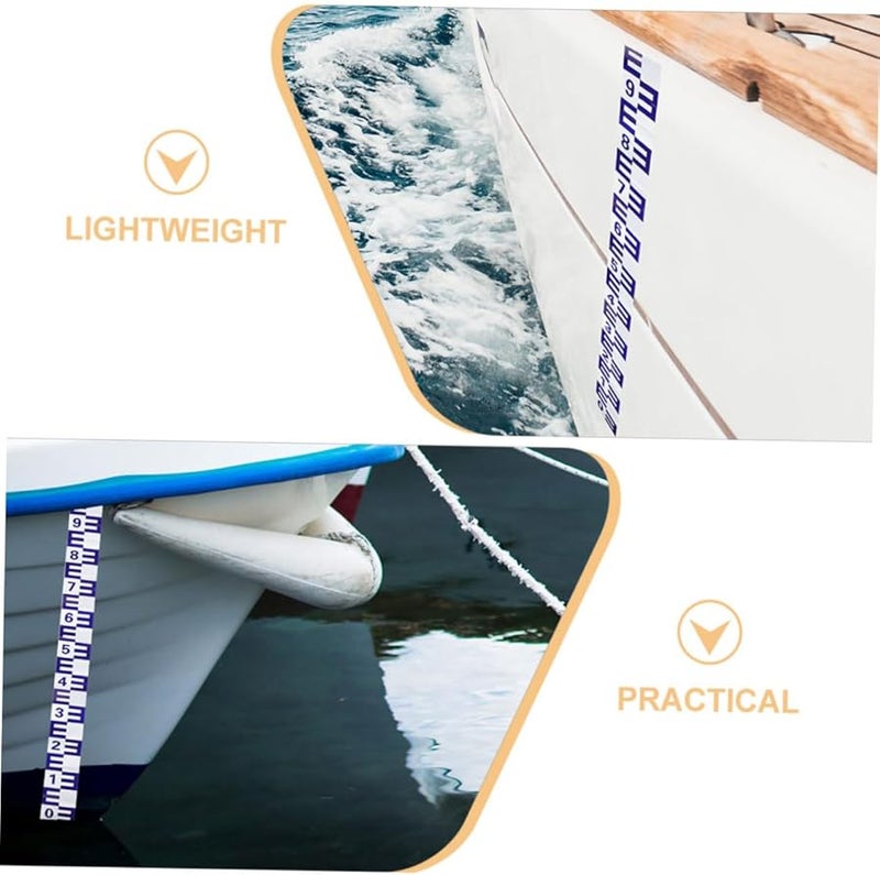 2 قطعة ملصقات مقياس مستوى الماء العاكسة اللاصقة للحمامات وأحواض الأسماك سهلة التركيب - Image 3